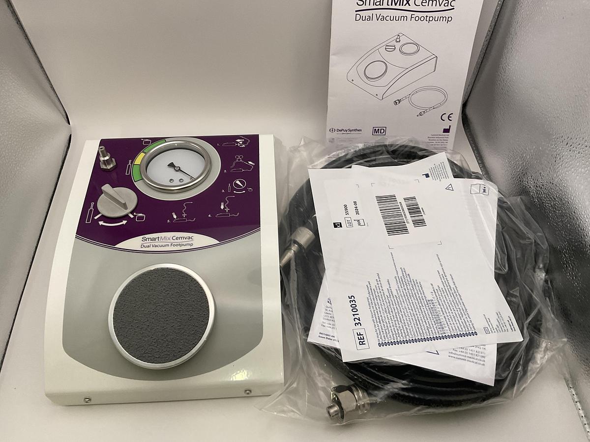 2024 Depuy Synthes 3210026 Dual Vacuum Footpump and Air Hose