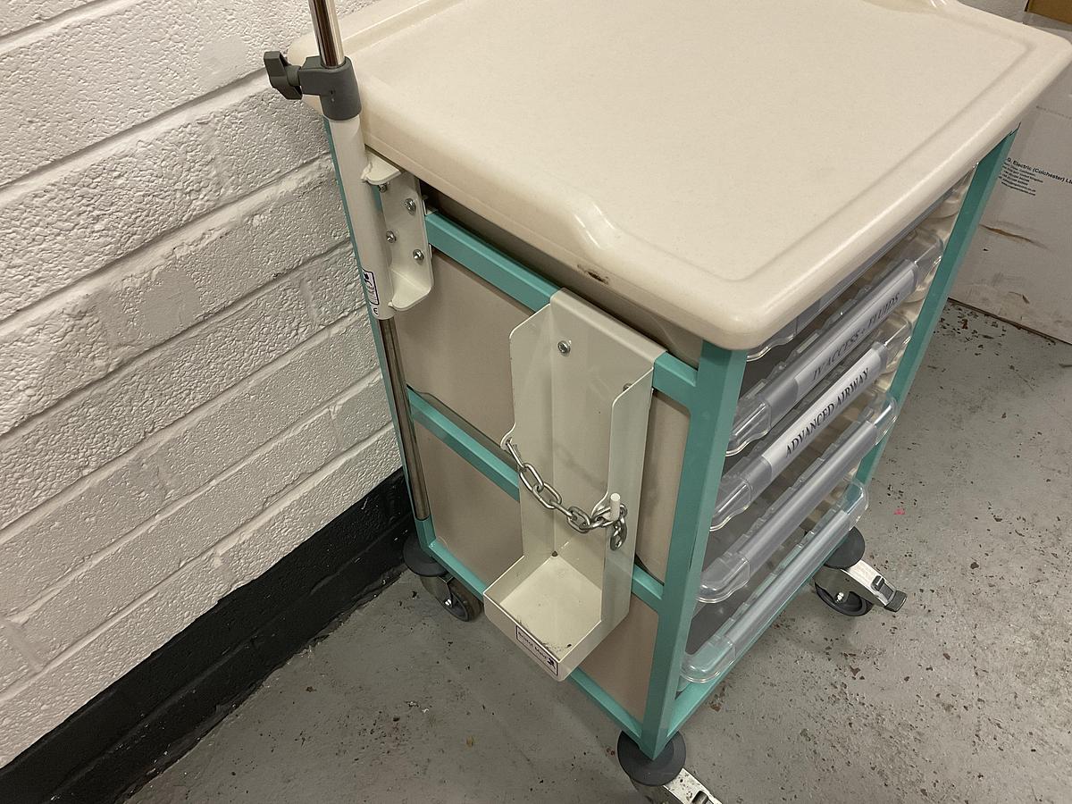 Used Bristol Maid Gratnells trolley 5 drawer