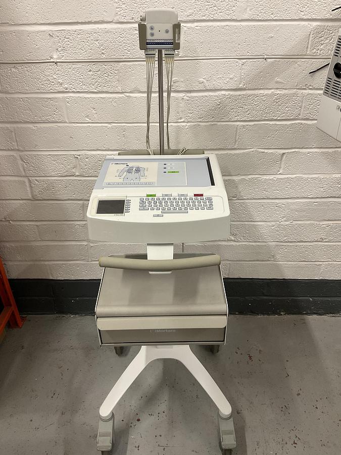 Used Burdick ELI250c ECG on trolley