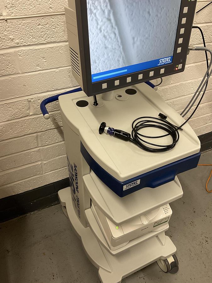 Used Karl Storz Telepack TP100 LED Camera System on trolley