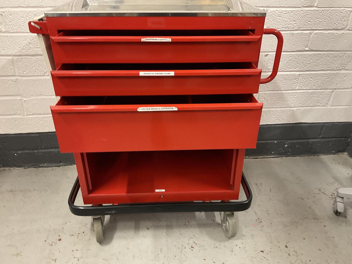 Used Bristol Maid Resus trolley
