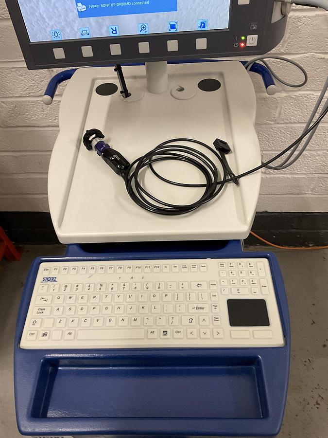 Used Karl Storz Telepack TP100 LED Camera System on trolley