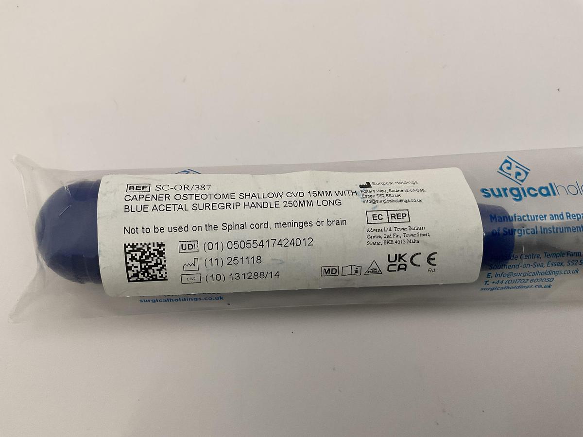Surgical holdings Capener Osteotome Shallow 250mm