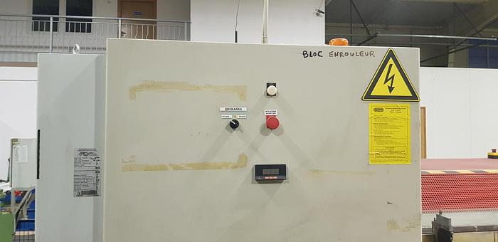 Used 1998 MONDON Automatic slitter rewinder with 2 col. flexo (for paper reels)