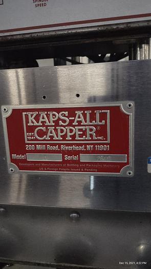 Used Kaps All Model A capper