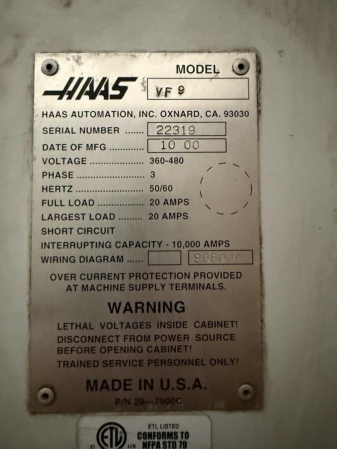 Used 2000 HAAS