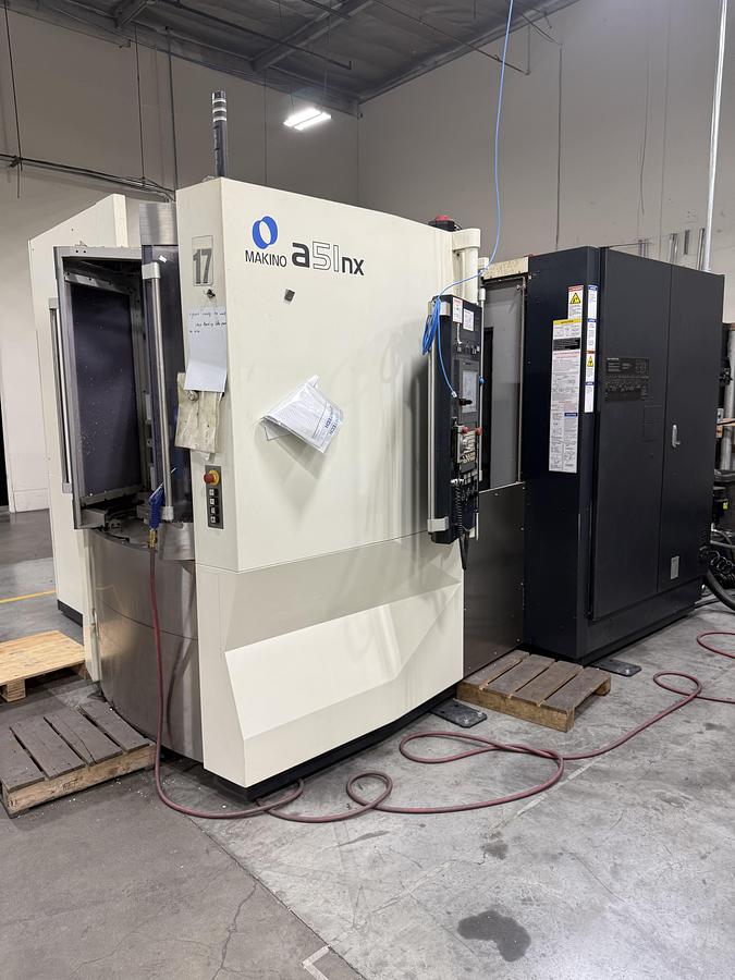 Used 2014 MAKINO MDL. A51NX CNC HORIZONTAL MACHINING CENTER,S/N 868