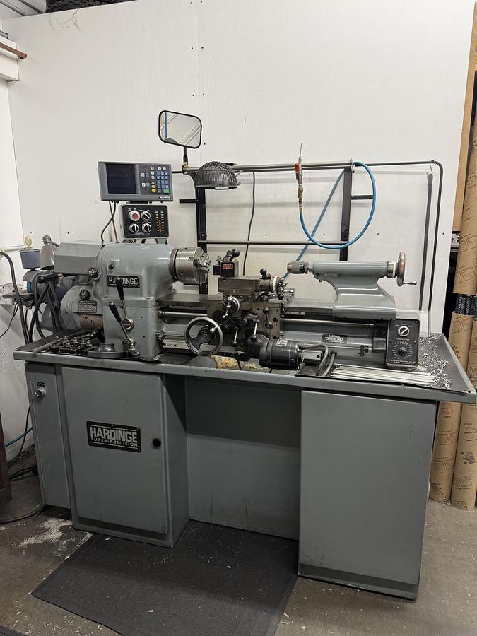 Used Hardinge Mdl HLV-H Super Precision Toolroom Lathe