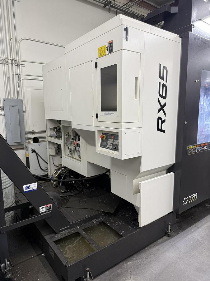 Used 2022 YCM Mdl RX65 5-Axis CNC Vertical Machining Center, Low Hours, $350,000 New Pricing!