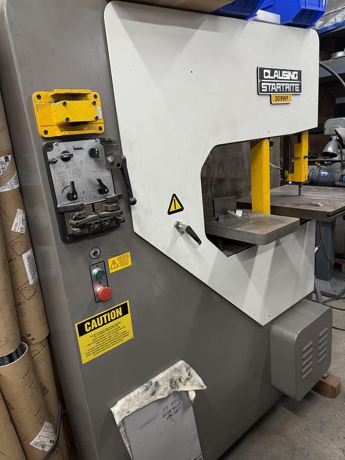 Used Clausing Startrite Mdl 30R WF Vertical Band Saw w/ Blade Welder