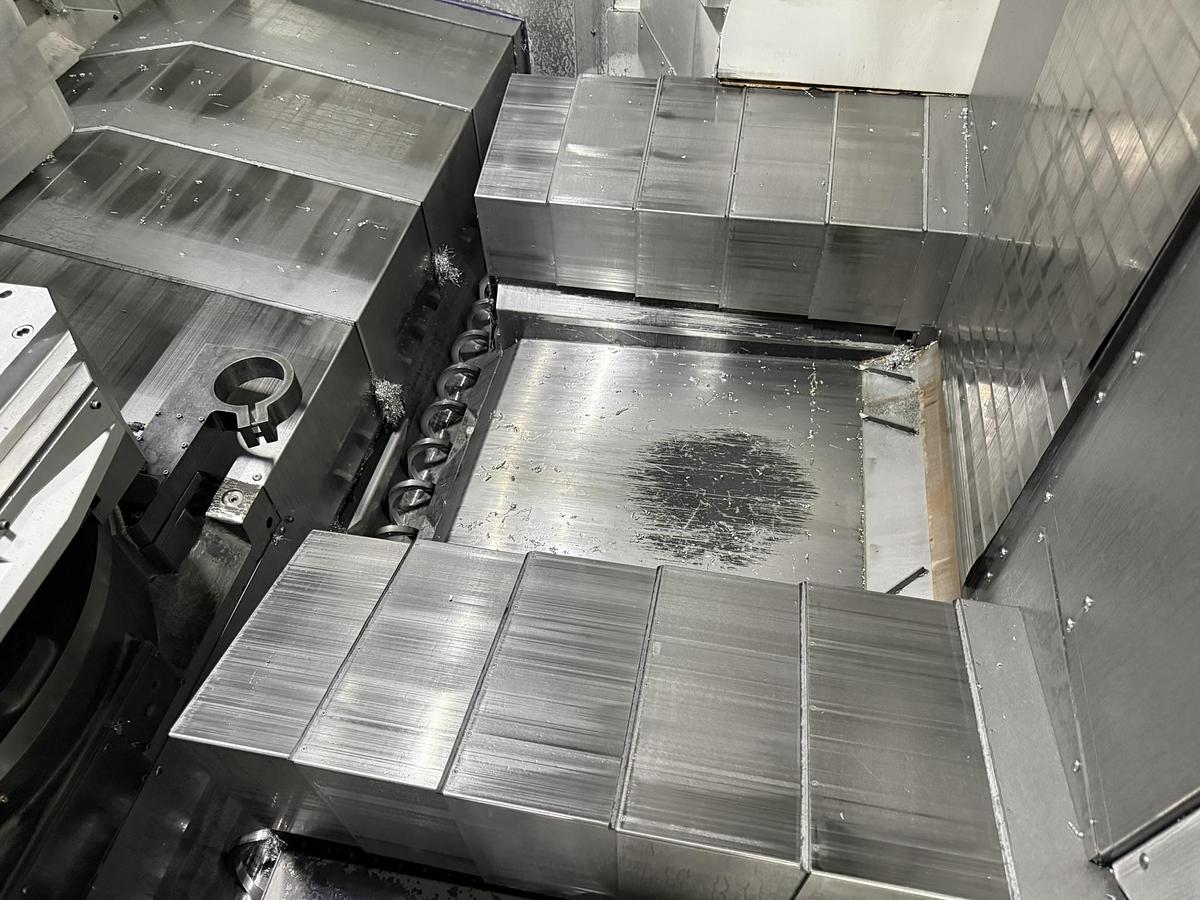 Used 2019 Niigata Mdl. HN-800-S 2-Pallet CNC Horizontal, s/n 46870923, w/ Fanuc Series 30i-Model B CNC Control, 178 ATC, 15K Cat 50 Big Plus Spindle, 4th Axis (360,0000 Position Rotary Table w/ 4 Axes Simultaneous), Coolant Thru Spindle, 215 PSI, Overhead Shower Coolant System, Outside Chip Conveyor, Y Axis Cover, Ballscrew, Counter Balance, 400 V Electrical Cabinet,  X Axis 60.2”, Y axis 48.4”, Z Axis 40.2”, Pallet Size 31.5” sq. 