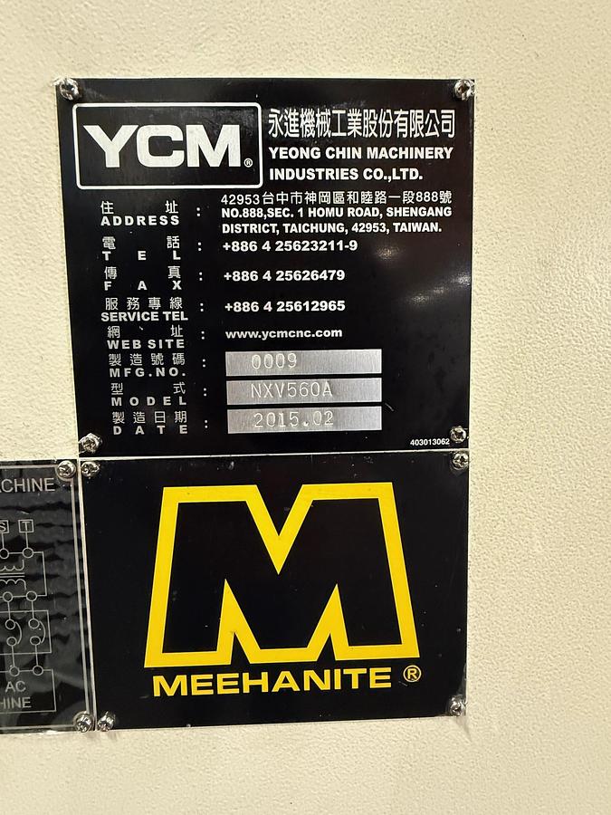 Used 2015 YCM Mdl. NXV 560A-APC CNC Vertical Machining Center, More info coming soon