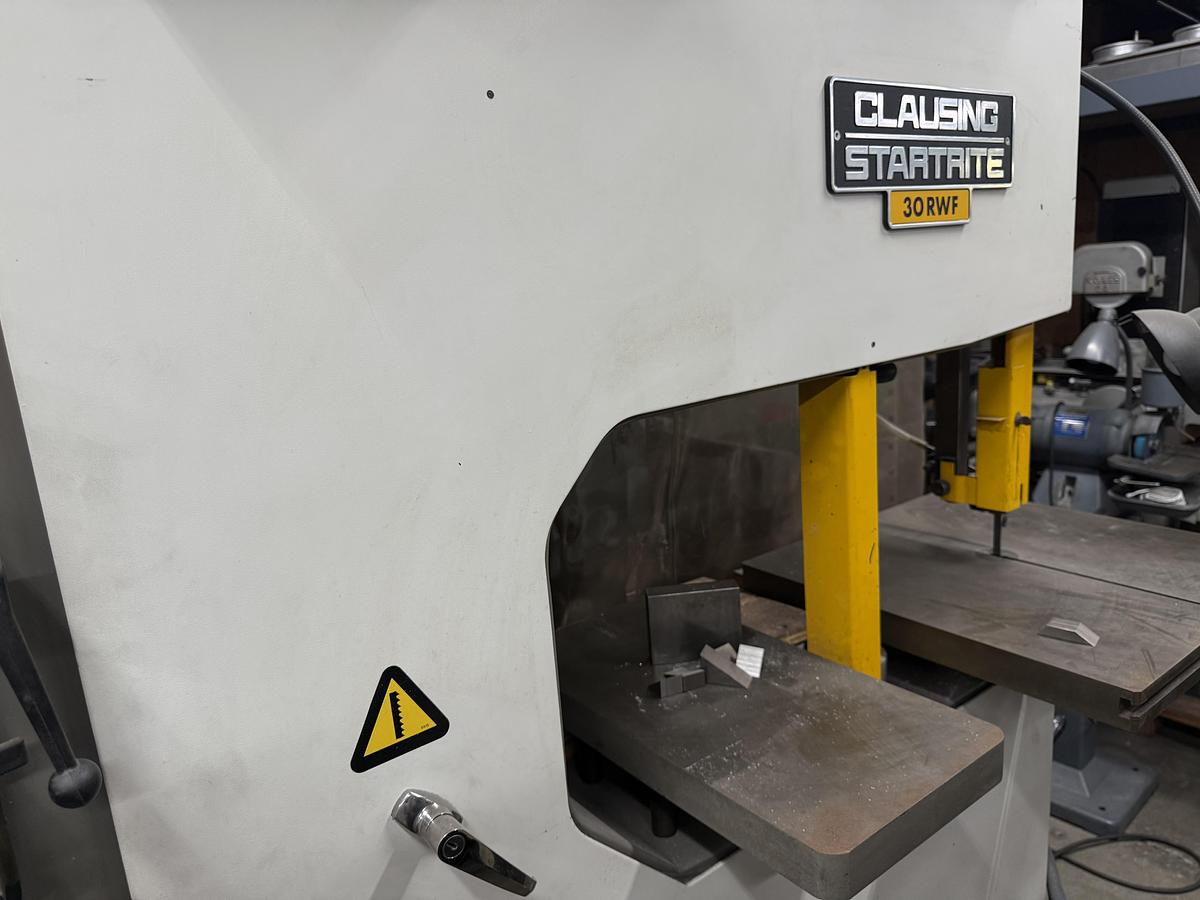 Used Clausing Startrite Mdl 30R WF Vertical Band Saw w/ Blade Welder