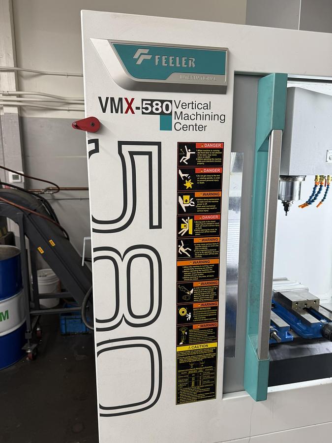 Used 2023 Feeler Mdl VMX-580 CNC Vertical Machining Center - Price New $66,000 - Your Price $39,500 Only 886 Cutting Hours