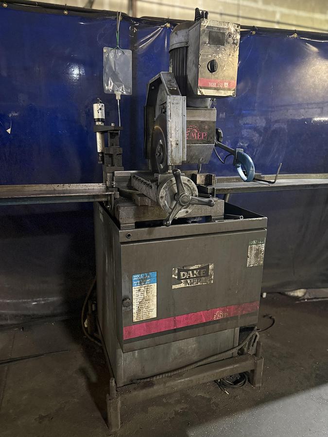 Used Dake/MEP MDL Tiger 350 Power Cold Saw  Price $6,500