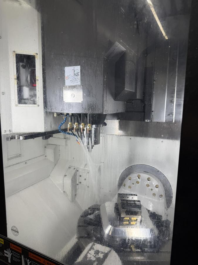 Used 2022 YCM Mdl RX65 5-Axis CNC Vertical Machining Center, Low Hours, $350,000 New Pricing!