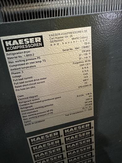 Used 2020 Kaeser Mdl TD61 Air Dryer