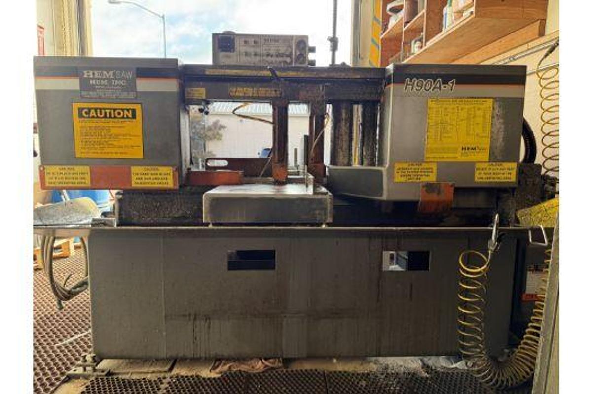 Used HEM Mdl H90A- B/F Horizontal Band Saw