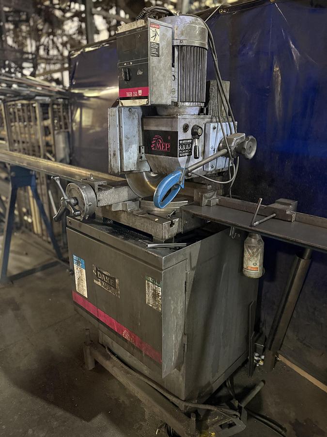 Used Dake/MEP MDL Tiger 350 Power Cold Saw  Price $6,500