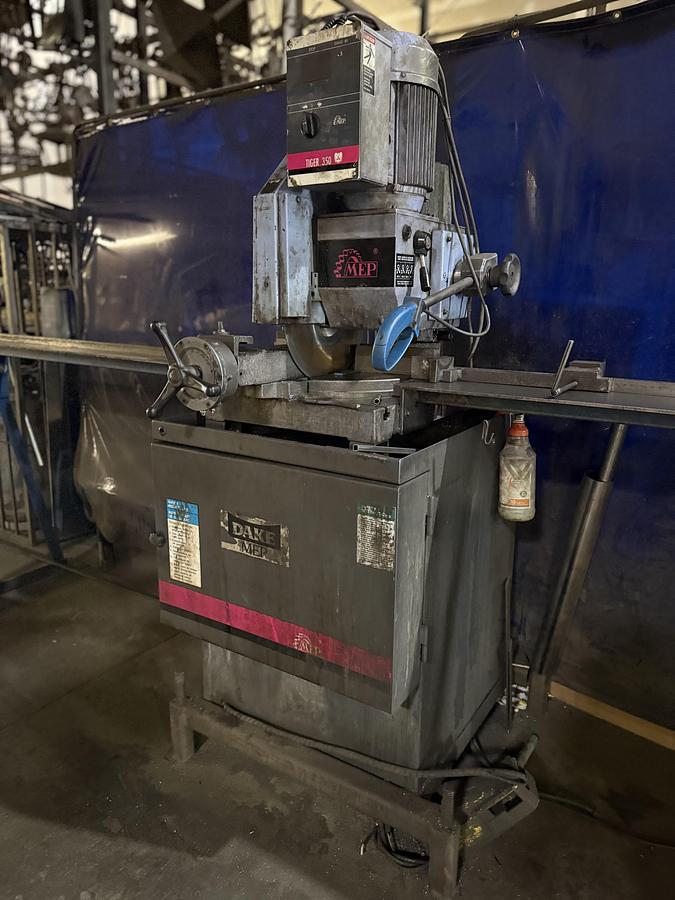 Used Dake/MEP MDL Tiger 350 Power Cold Saw  Price $6,500