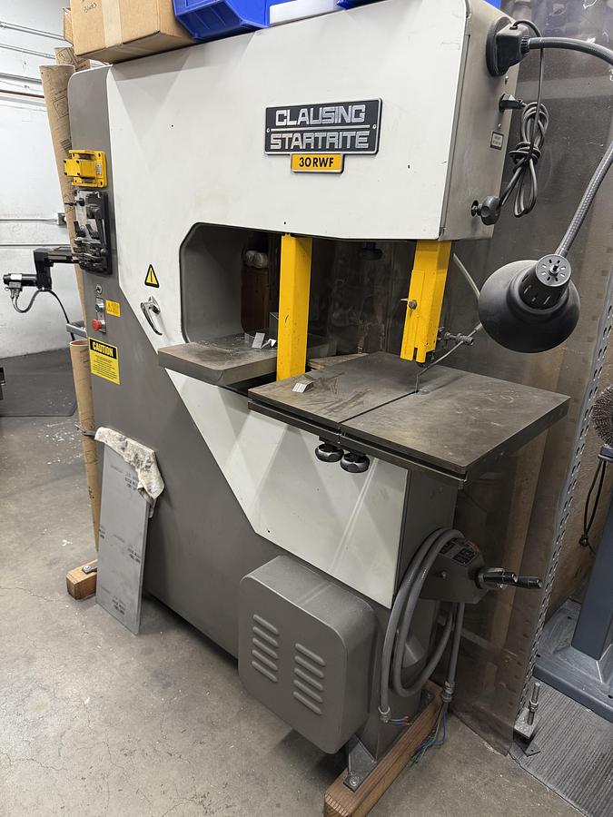 Used Clausing Startrite Mdl 30R WF Vertical Band Saw w/ Blade Welder