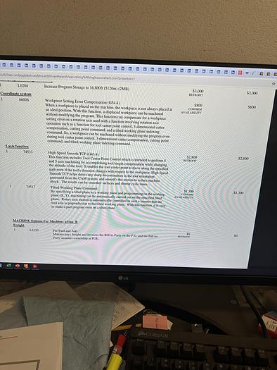 Used 2020 (2021 INSTALL) MAKINO MDL A51 CNC HMC - EVERY OPTION - 3630 RUNNING HOURS