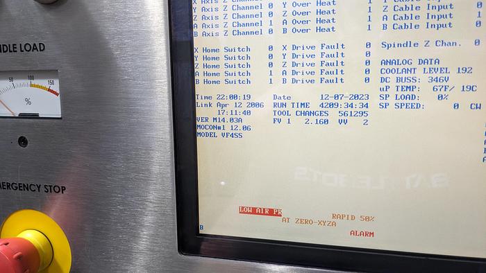 Used 2006 Haas Super VF4SS CNC Mill