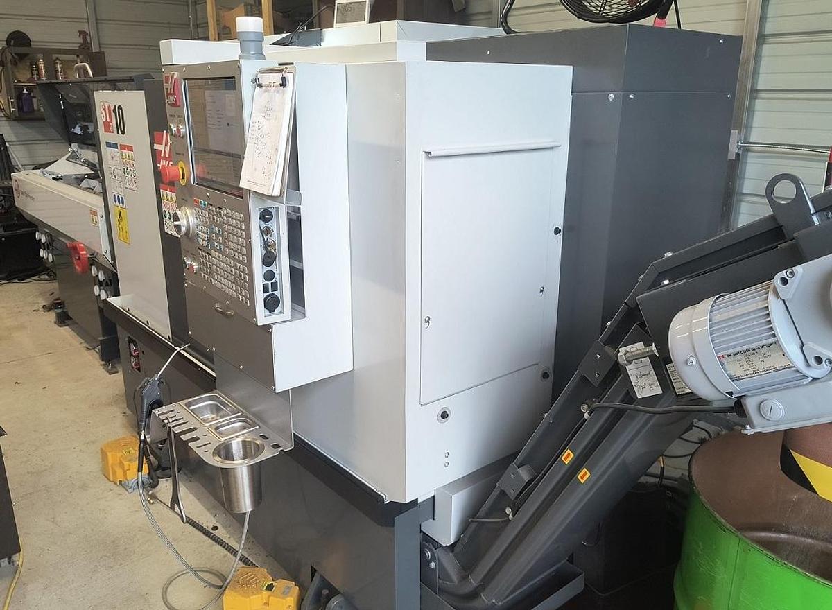 Used 2024 Haas ST-10 CNC Lathe and Haas Bar feeder
