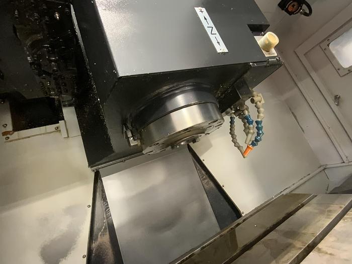 Used 2013 Doosan Mdl. DNM400 CNC Vertical Machining Center, s/n MV0009-001812, w/ Doosan -Fanuc iSeries CNC Control, CAT 12,000 RPM Spindle, Thru Spindle Coolant, 30 Station ATC, LNS Turbo HS Mdl. 5750800 Chip Conveyor, Hand Jogger Contro