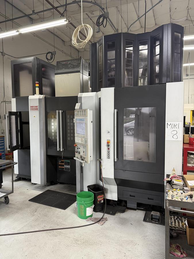 Used 2010 MORI SEIKI MDL. NMV3000DCG 5-AXIS CNC VERTICAL MACHINING CENTER, S/N NM301JD0064