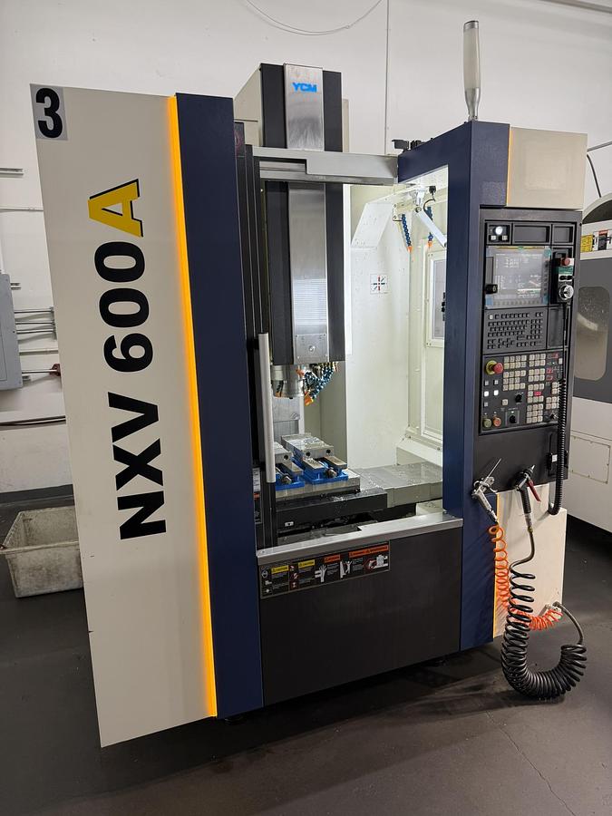Used 2021 YCM Mdl. NXV600A CNC Vertical Machining Center, Contact For Pricing, Only 3,944 Cutting Hours