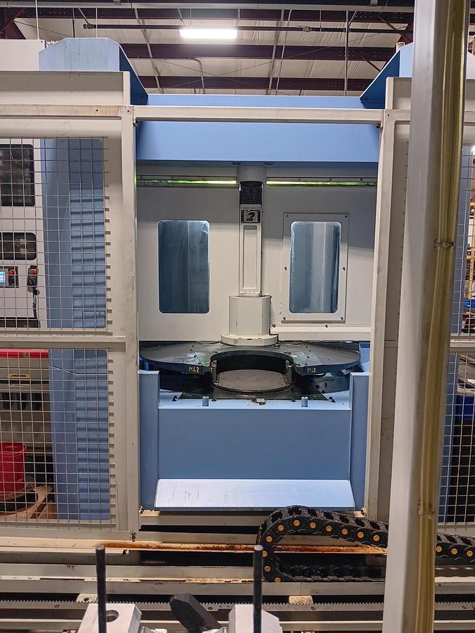 Used 2018 Doosan NHP4000 CNC 4-Axis Horizontal Machining Center with LPS4000 12-Pallet Pool and 275 Position Tool Changer