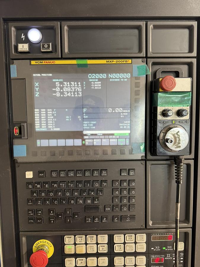 Used 2021 YCM Mdl. NXV600A CNC Vertical Machining Center, Contact For Pricing, Only 3,944 Cutting Hours