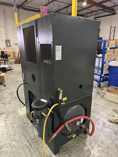 Used 2017 KAESER MDL. AIRCENTER SK15 ROTARY SCREW AIR COMPRESSOR (HOURS 15,000 to 19,000)