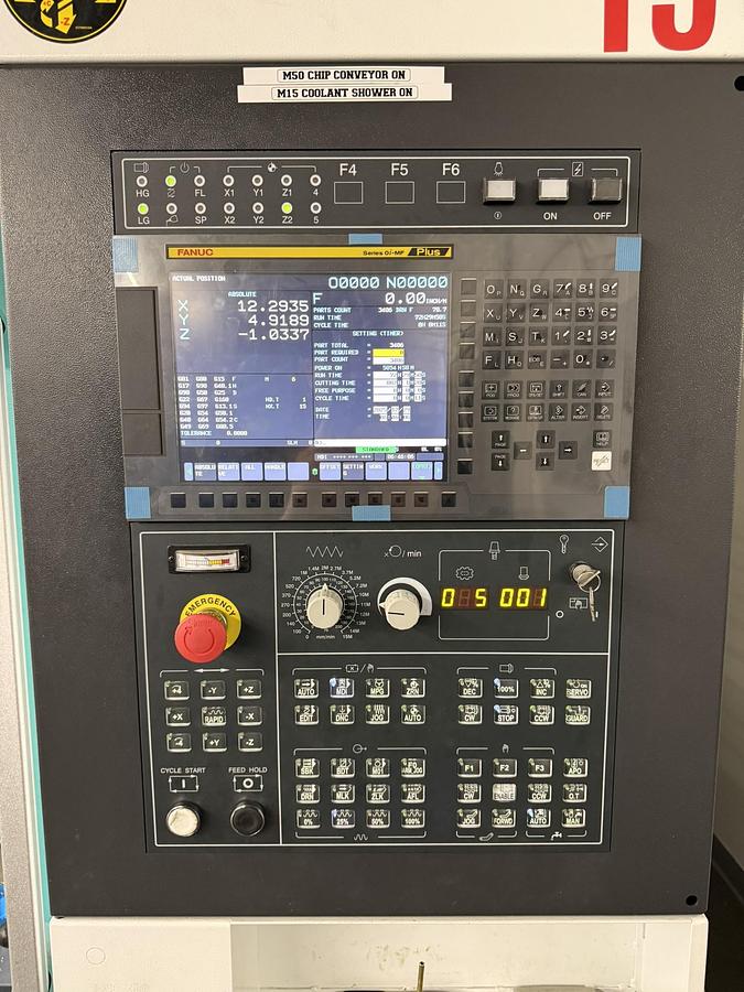 Used 2023 Feeler Mdl VMX-580 CNC Vertical Machining Center - Price New $66,000 - Your Price $39,500 Only 886 Cutting Hours