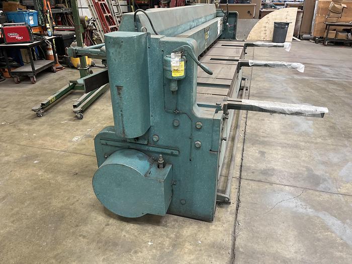 Used WYSONG Mdl. 1010-RD 10 Gage x 10' Power Shear
