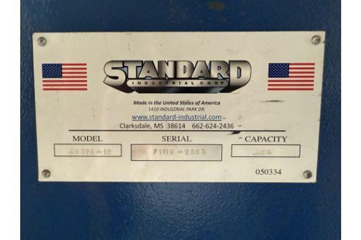 Used Standard Mdl. AB37B-12 12’ x .375” Cap. Shear, s/n F1119-2003