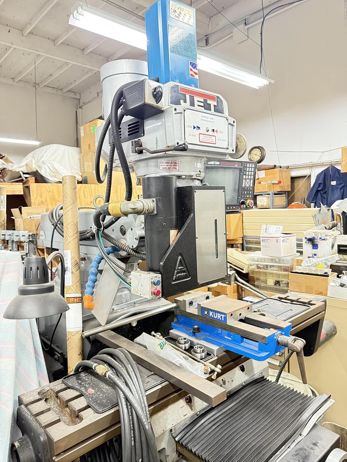 Used Jet Mdl JTM-1054 CNC Vertical Mill w/ Series 1100 CNC Control