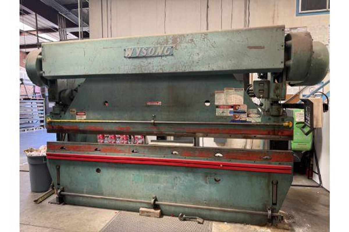 Used Wysong Mdl. 90-10 10’ x 90 Ton CNC Press Brake, s/n PB56122, w/ Hurco AutoBend CNC Control