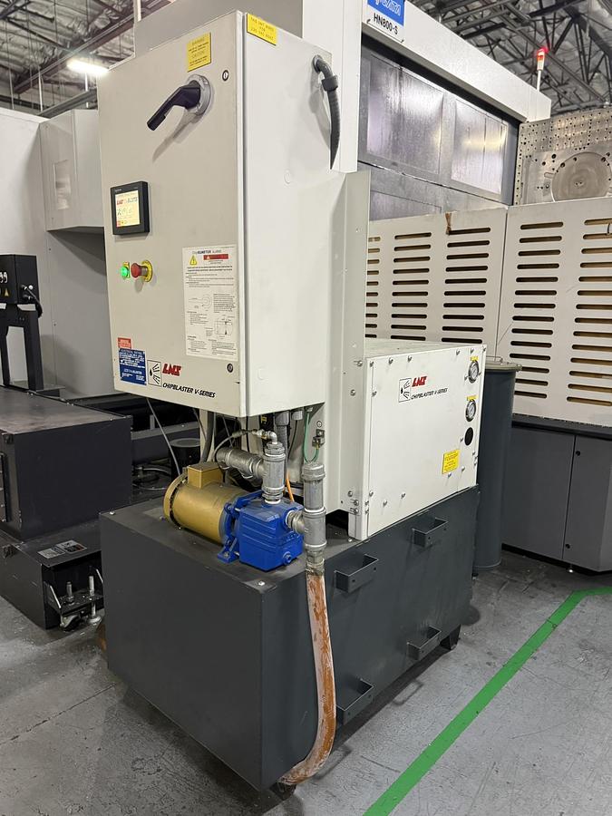 Used 2019 Niigata Mdl. HN-800-S 2-Pallet CNC Horizontal, s/n 46870923, w/ Fanuc Series 30i-Model B CNC Control, 178 ATC, 15K Cat 50 Big Plus Spindle, 4th Axis (360,0000 Position Rotary Table w/ 4 Axes Simultaneous), Coolant Thru Spindle, 215 PSI, Overhead Shower Coolant System, Outside Chip Conveyor, Y Axis Cover, Ballscrew, Counter Balance, 400 V Electrical Cabinet,  X Axis 60.2”, Y axis 48.4”, Z Axis 40.2”, Pallet Size 31.5” sq. 