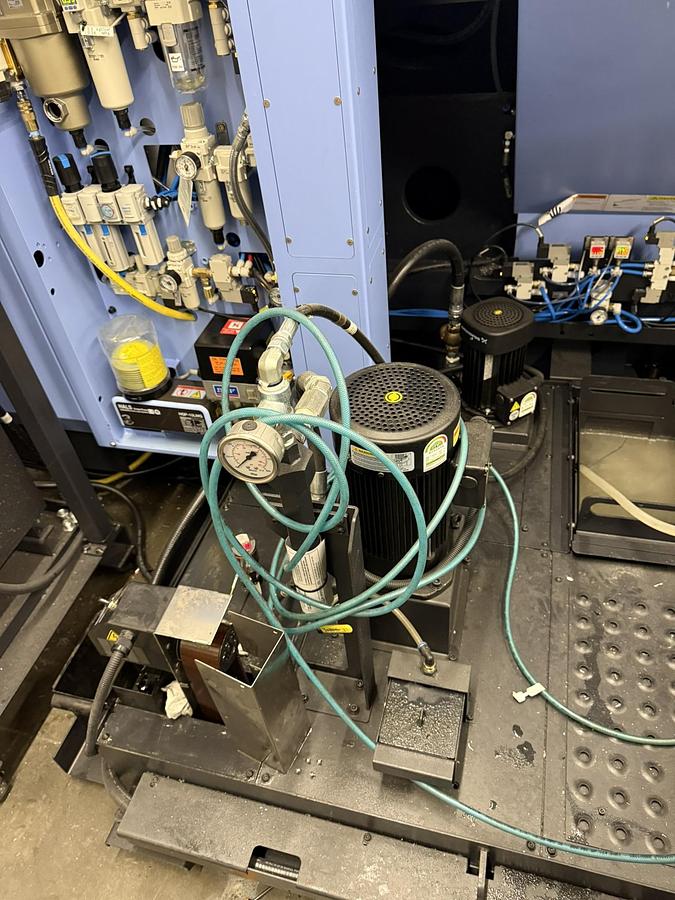 Used 2023 Doosan Mdl DVF-5000 5 Axis CNC Vertical Machining Center w/ 12 Pallet AWC, New Price $500,000