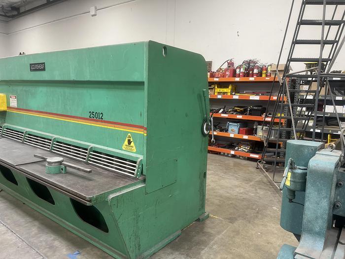 Used ACCURSHEAR Mdl. 825012 1/4" x 12' Power Shear, s/n 907