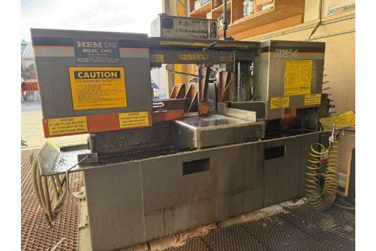 Used HEM Mdl H90A- B/F Horizontal Band Saw