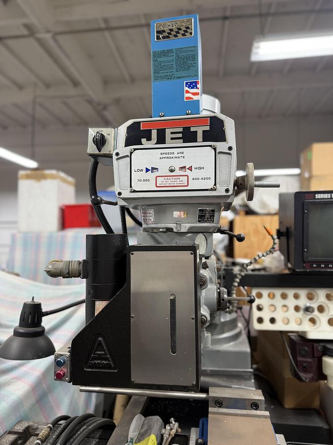 Used Jet Mdl JTM-1054 CNC Vertical Mill w/ Series 1100 CNC Control