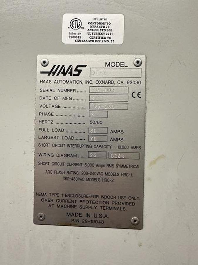 Used HAAS DT 1
