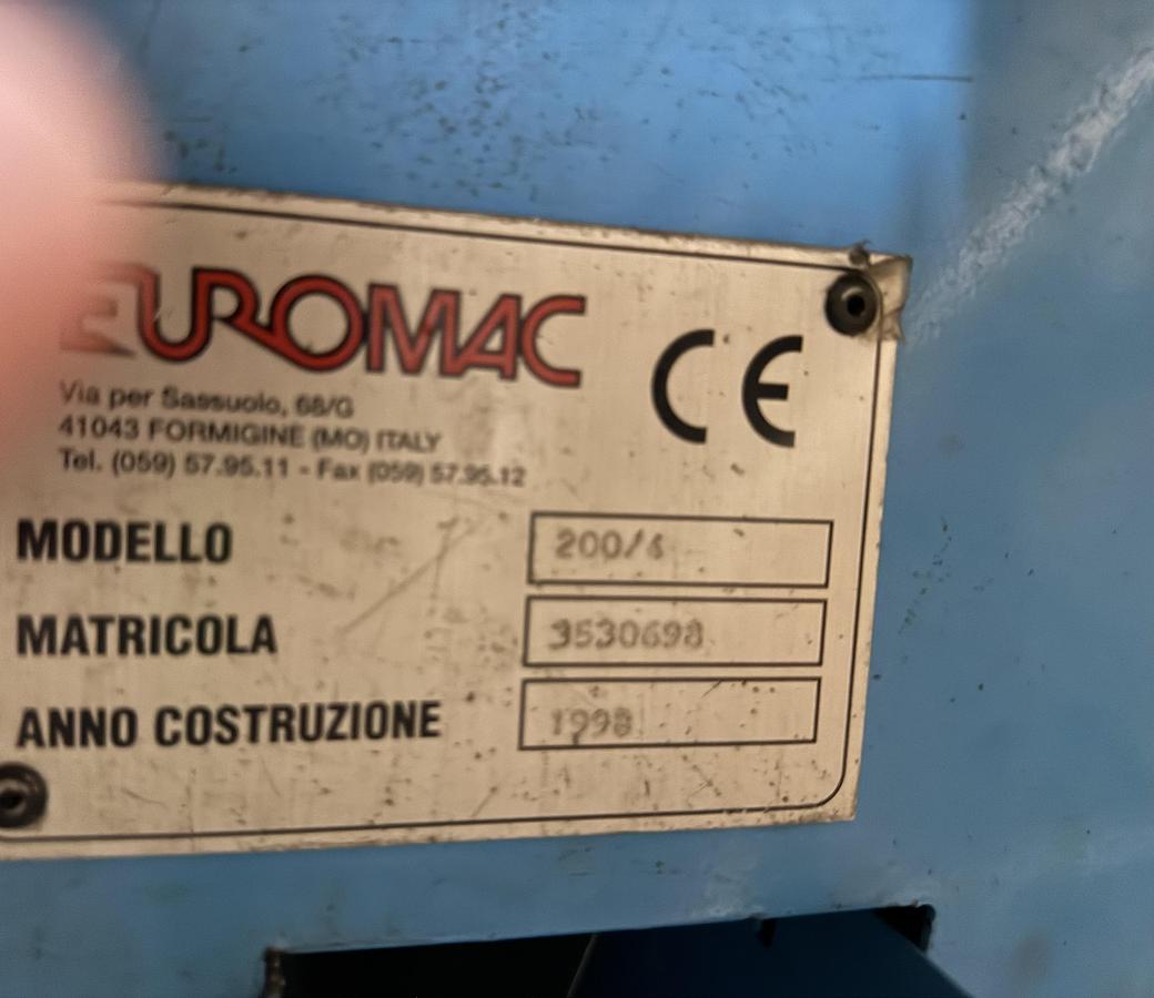 Used Euromac MDL 200/4 Power Corner Notcher