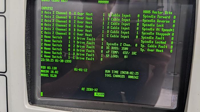 Used 2000 Haas SL20 CNC Lathe