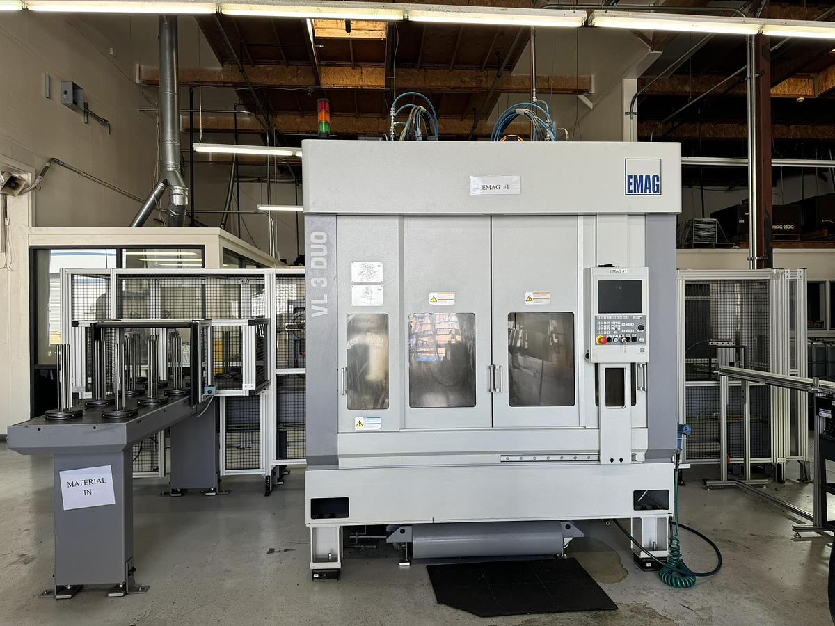 Used 2018 EMAG Mdl. VL3 DUO CNC Twin Spindle Vertical Turret Lathes
