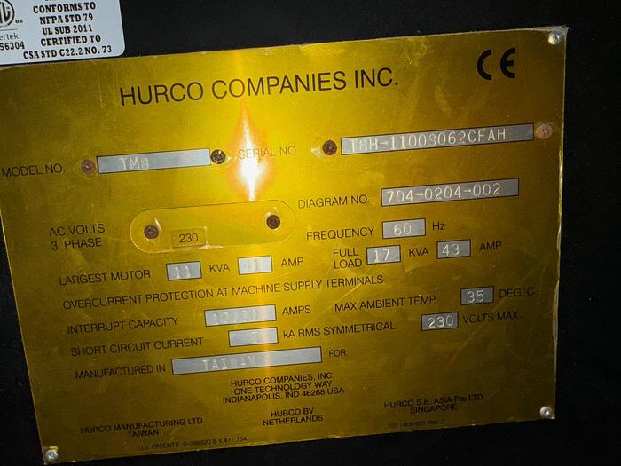 Used 2014 HURCO MDL TM8 CNC LATHE!