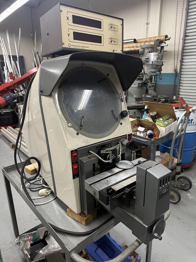 Used Gage Master Mdl 28 Optical Comparator w/ DRO $2,000